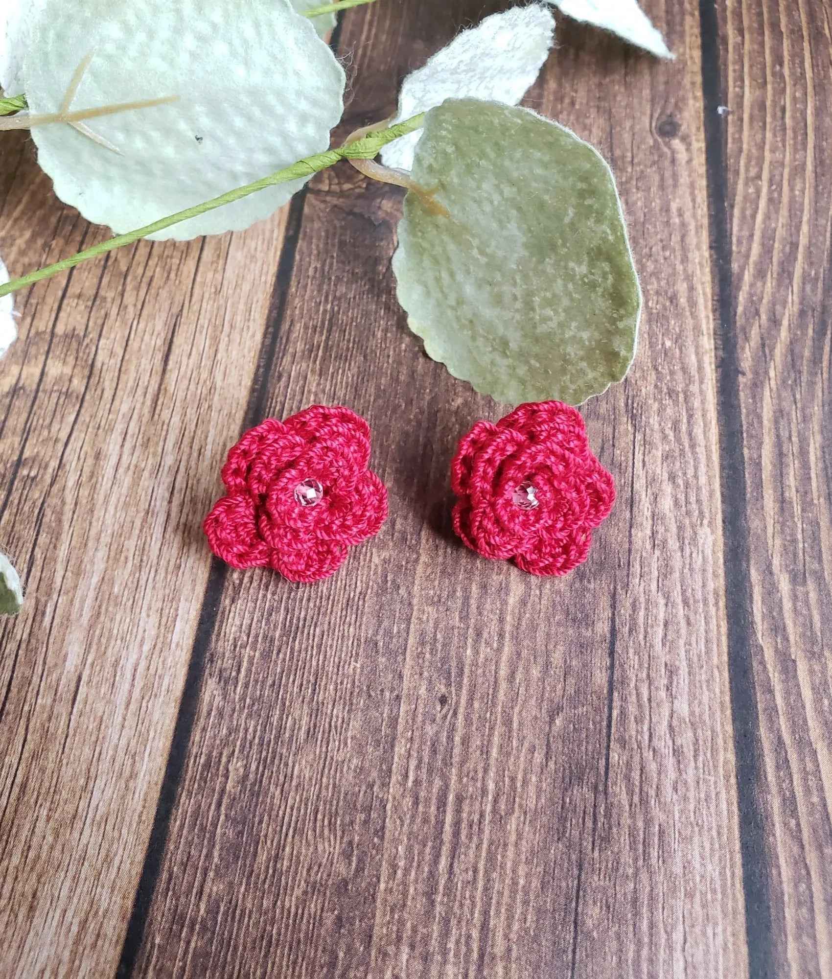 Rose Stud Earrings